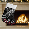 New Zealand Christmas Taniko Poutama Christmas Stocking Mountainscape Maori Fern - Aussie Hoodie