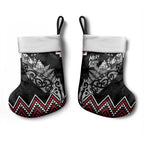 New Zealand Christmas Taniko Poutama Christmas Stocking Mountainscape Maori Fern - Aussie Hoodie