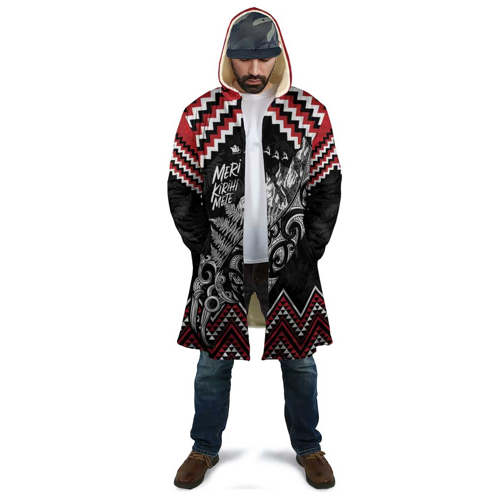 New Zealand Christmas Taniko Poutama Cloak Mountainscape Maori Fern - Aussie Hoodie