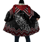 New Zealand Christmas Taniko Poutama Cloak Mountainscape Maori Fern - Aussie Hoodie