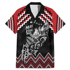 New Zealand Christmas Taniko Poutama Family Matching Mermaid Dress and Hawaiian Shirt Mountainscape Maori Fern - Aussie Hoodie