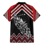 New Zealand Christmas Taniko Poutama Family Matching Mermaid Dress and Hawaiian Shirt Mountainscape Maori Fern - Aussie Hoodie
