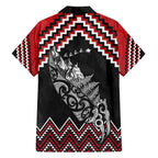 New Zealand Christmas Taniko Poutama Family Matching Off The Shoulder Long Sleeve Dress and Hawaiian Shirt Mountainscape Maori Fern - Aussie Hoodie