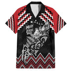 New Zealand Christmas Taniko Poutama Family Matching Summer Maxi Dress and Hawaiian Shirt Mountainscape Maori Fern - Aussie Hoodie