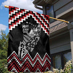 New Zealand Christmas Taniko Poutama Garden Flag Mountainscape Maori Fern - Aussie Hoodie