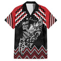 New Zealand Christmas Taniko Poutama Hawaiian Shirt Mountainscape Maori Fern - Aussie Hoodie