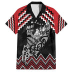 New Zealand Christmas Taniko Poutama Hawaiian Shirt Mountainscape Maori Fern - Aussie Hoodie
