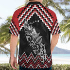 New Zealand Christmas Taniko Poutama Hawaiian Shirt Mountainscape Maori Fern - Aussie Hoodie