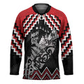 New Zealand Christmas Taniko Poutama Hockey Jersey Mountainscape Maori Fern - Aussie Hoodie