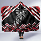 New Zealand Christmas Taniko Poutama Hooded Blanket Mountainscape Maori Fern - Aussie Hoodie