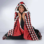 New Zealand Christmas Taniko Poutama Hooded Blanket Mountainscape Maori Fern - Aussie Hoodie