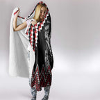 New Zealand Christmas Taniko Poutama Hooded Blanket Mountainscape Maori Fern - Aussie Hoodie