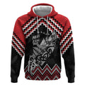 New Zealand Christmas Taniko Poutama Hoodie Mountainscape Maori Fern - Aussie Hoodie
