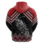 New Zealand Christmas Taniko Poutama Hoodie Mountainscape Maori Fern - Aussie Hoodie