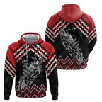 New Zealand Christmas Taniko Poutama Hoodie Mountainscape Maori Fern - Aussie Hoodie