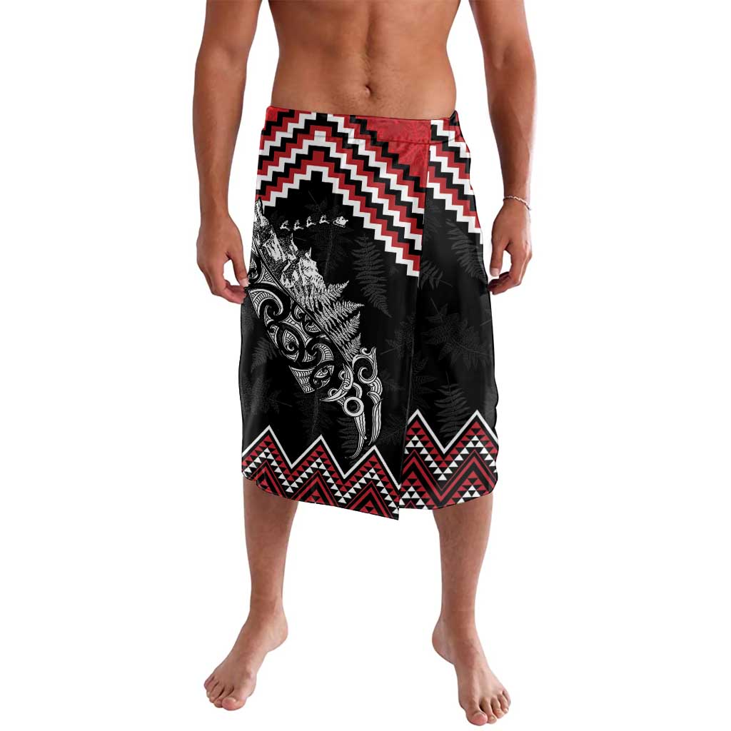 New Zealand Christmas Taniko Poutama Lavalava Mountainscape Maori Fern - Aussie Hoodie