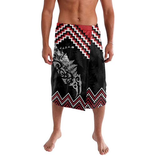 New Zealand Christmas Taniko Poutama Lavalava Mountainscape Maori Fern - Aussie Hoodie
