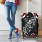 New Zealand Christmas Taniko Poutama Luggage Cover Mountainscape Maori Fern - Aussie Hoodie