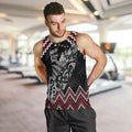 New Zealand Christmas Taniko Poutama Men Tank Top Mountainscape Maori Fern - Aussie Hoodie