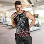 New Zealand Christmas Taniko Poutama Men Tank Top Mountainscape Maori Fern - Aussie Hoodie