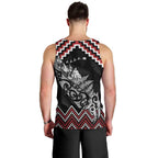 New Zealand Christmas Taniko Poutama Men Tank Top Mountainscape Maori Fern - Aussie Hoodie