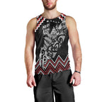 New Zealand Christmas Taniko Poutama Men Tank Top Mountainscape Maori Fern - Aussie Hoodie