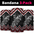 New Zealand Christmas Taniko Poutama Neck Gaiter Mountainscape Maori Fern - Aussie Hoodie