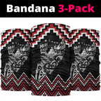 New Zealand Christmas Taniko Poutama Neck Gaiter Mountainscape Maori Fern - Aussie Hoodie