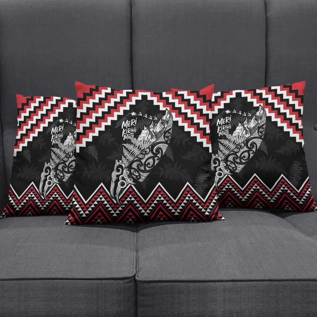 New Zealand Christmas Taniko Poutama Pillow Cover Mountainscape Maori Fern - Aussie Hoodie