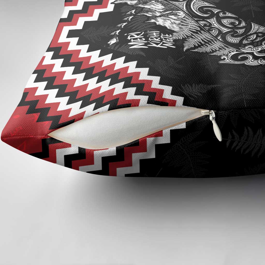 New Zealand Christmas Taniko Poutama Pillow Cover Mountainscape Maori Fern - Aussie Hoodie