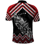 New Zealand Christmas Taniko Poutama Polo Shirt Mountainscape Maori Fern - Aussie Hoodie