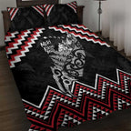 New Zealand Christmas Taniko Poutama Quilt Bed Set Mountainscape Maori Fern - Aussie Hoodie