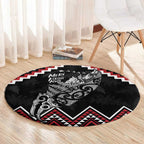 New Zealand Christmas Taniko Poutama Round Carpet Mountainscape Maori Fern - Aussie Hoodie