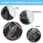 New Zealand Christmas Taniko Poutama Spare Tire Cover Mountainscape Maori Fern - Aussie Hoodie
