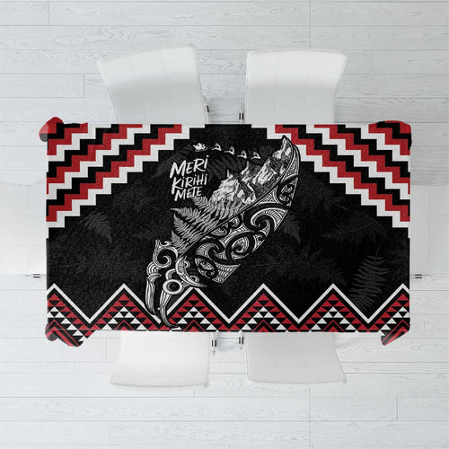 New Zealand Christmas Taniko Poutama Tablecloth Mountainscape Maori Fern - Aussie Hoodie