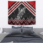New Zealand Christmas Taniko Poutama Tapestry Mountainscape Maori Fern - Aussie Hoodie