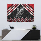 New Zealand Christmas Taniko Poutama Tapestry Mountainscape Maori Fern - Aussie Hoodie