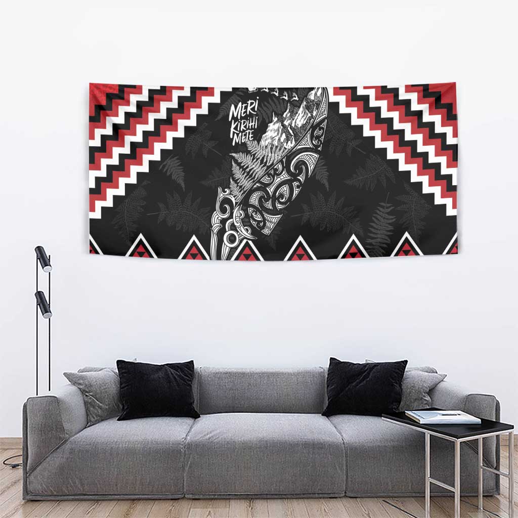 New Zealand Christmas Taniko Poutama Tapestry Mountainscape Maori Fern - Aussie Hoodie