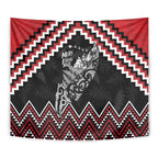 New Zealand Christmas Taniko Poutama Tapestry Mountainscape Maori Fern - Aussie Hoodie