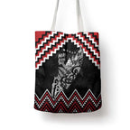 New Zealand Christmas Taniko Poutama Tote Bag Mountainscape Maori Fern - Aussie Hoodie