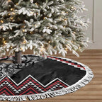 New Zealand Christmas Taniko Poutama Tree Skirt Mountainscape Maori Fern - Aussie Hoodie