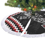 New Zealand Christmas Taniko Poutama Tree Skirt Mountainscape Maori Fern - Aussie Hoodie