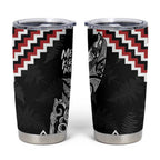 New Zealand Christmas Taniko Poutama Tumbler Cup Mountainscape Maori Fern - Aussie Hoodie