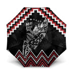 New Zealand Christmas Taniko Poutama Umbrella Mountainscape Maori Fern - Aussie Hoodie