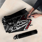 New Zealand Christmas Taniko Poutama Umbrella Mountainscape Maori Fern - Aussie Hoodie