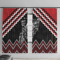 New Zealand Christmas Taniko Poutama Window Curtain Mountainscape Maori Fern - Aussie Hoodie