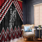New Zealand Christmas Taniko Poutama Window Curtain Mountainscape Maori Fern - Aussie Hoodie