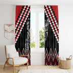 New Zealand Christmas Taniko Poutama Window Curtain Mountainscape Maori Fern - Aussie Hoodie