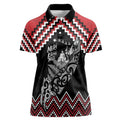 New Zealand Christmas Taniko Poutama Women Polo Shirt Mountainscape Maori Fern - Aussie Hoodie