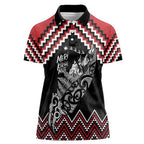 New Zealand Christmas Taniko Poutama Women Polo Shirt Mountainscape Maori Fern - Aussie Hoodie